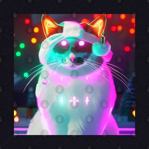 Bizarre xmas cat by Visualityofai